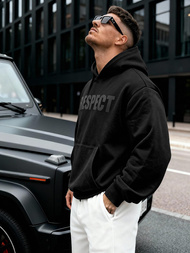 Férfi kapucnis felső fekete OZONEE JS/8B1968/3