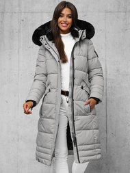 Női téli kabát szürke OZONEE O/W377