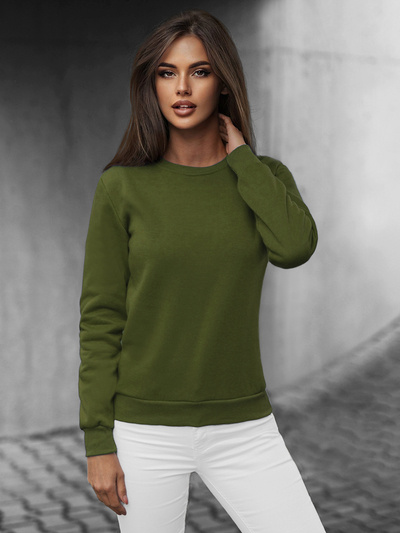 Női pulóver Khaki OZONEE JS/W01Z