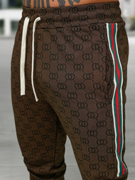 Férfi melegítő együttes sötét-bézs OZONEE O/FF5111AB