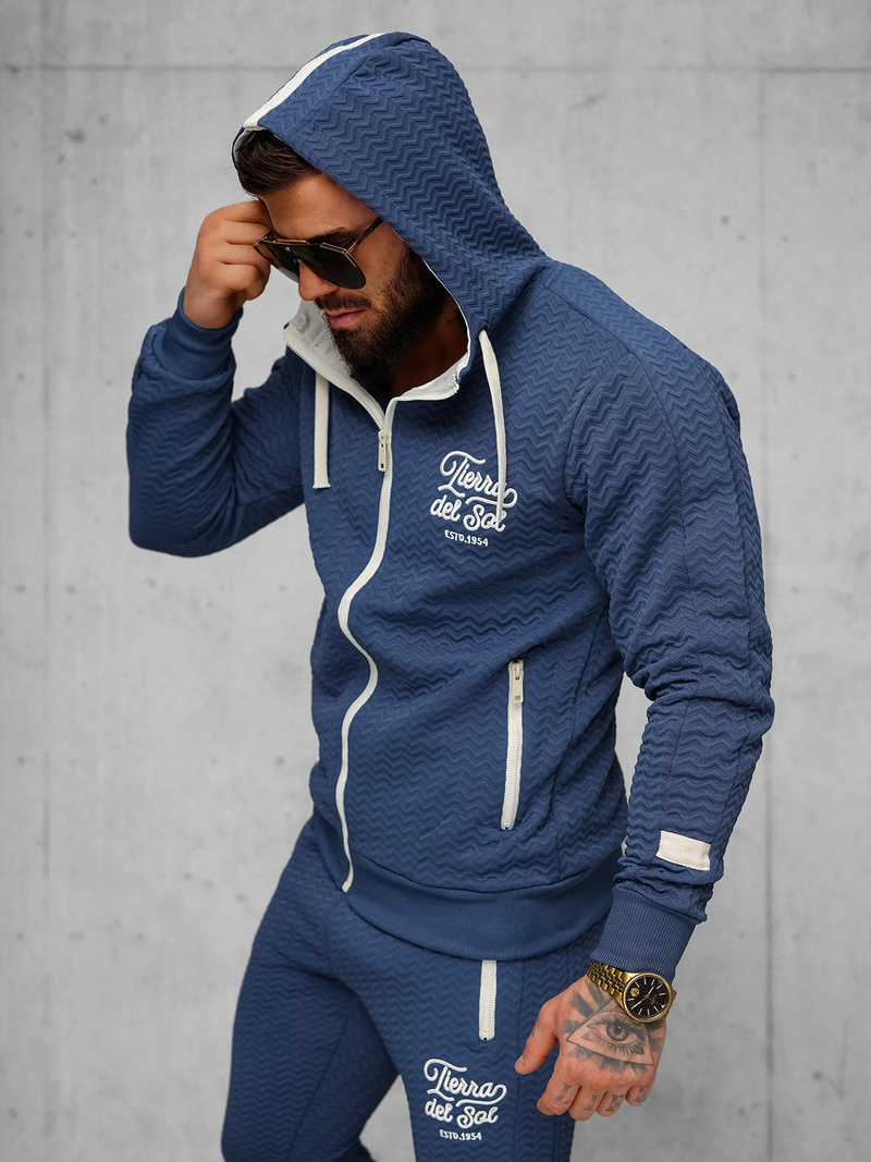 Férfi melegítő együttes indigó OZONEE O/FF5032AB