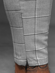 Férfi chino nadrág szürke OZONEE DJ/550172