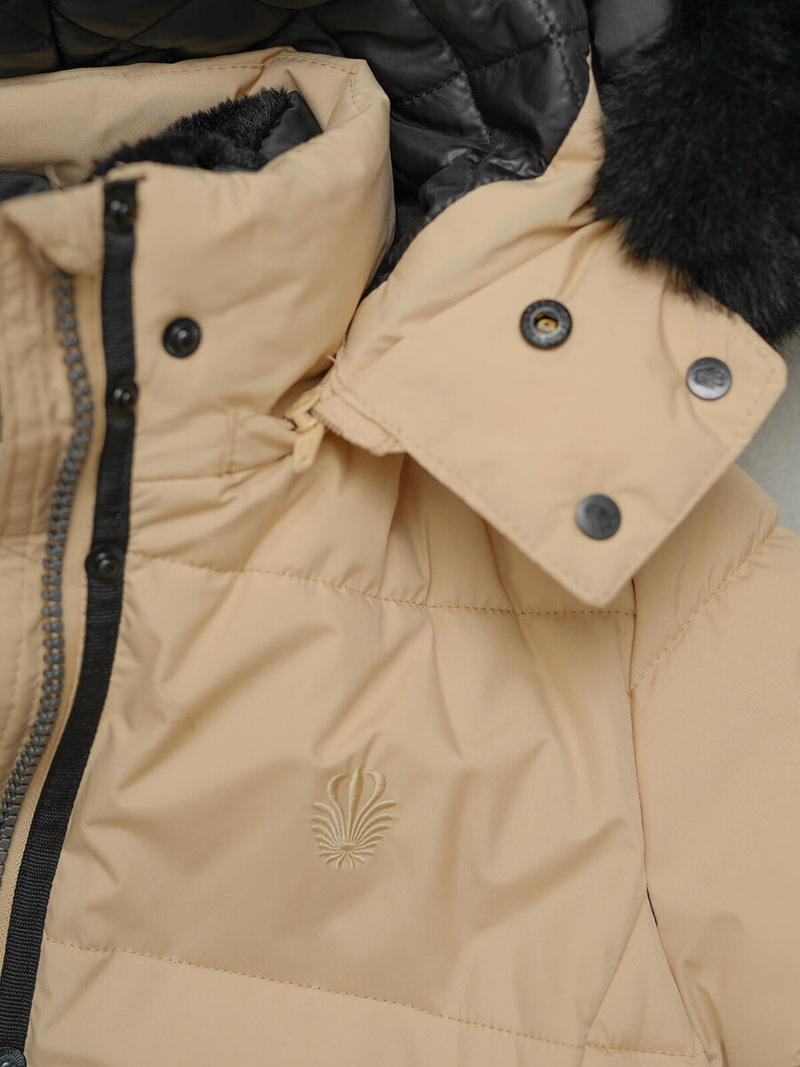 Női téli kabát bézs OZONEE O/W377Z