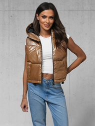 Női Hosszú Mellény Arany OZONEE JS/5M3190/84