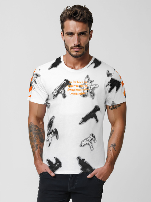 Férfi Póló Fehér OZONEE O/MPO3471Z