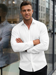 Férfi Ing Fehér OZONEE V/V189