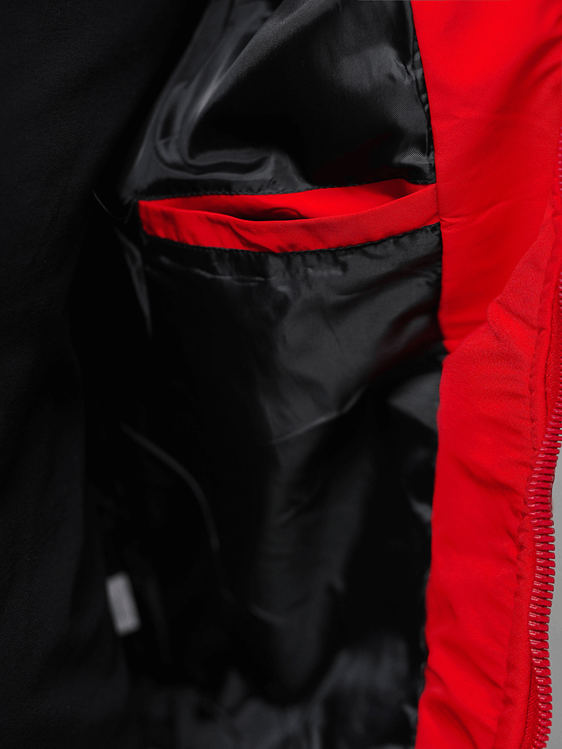 Férfi dzseki piros OZONEE JS/84M3013/270