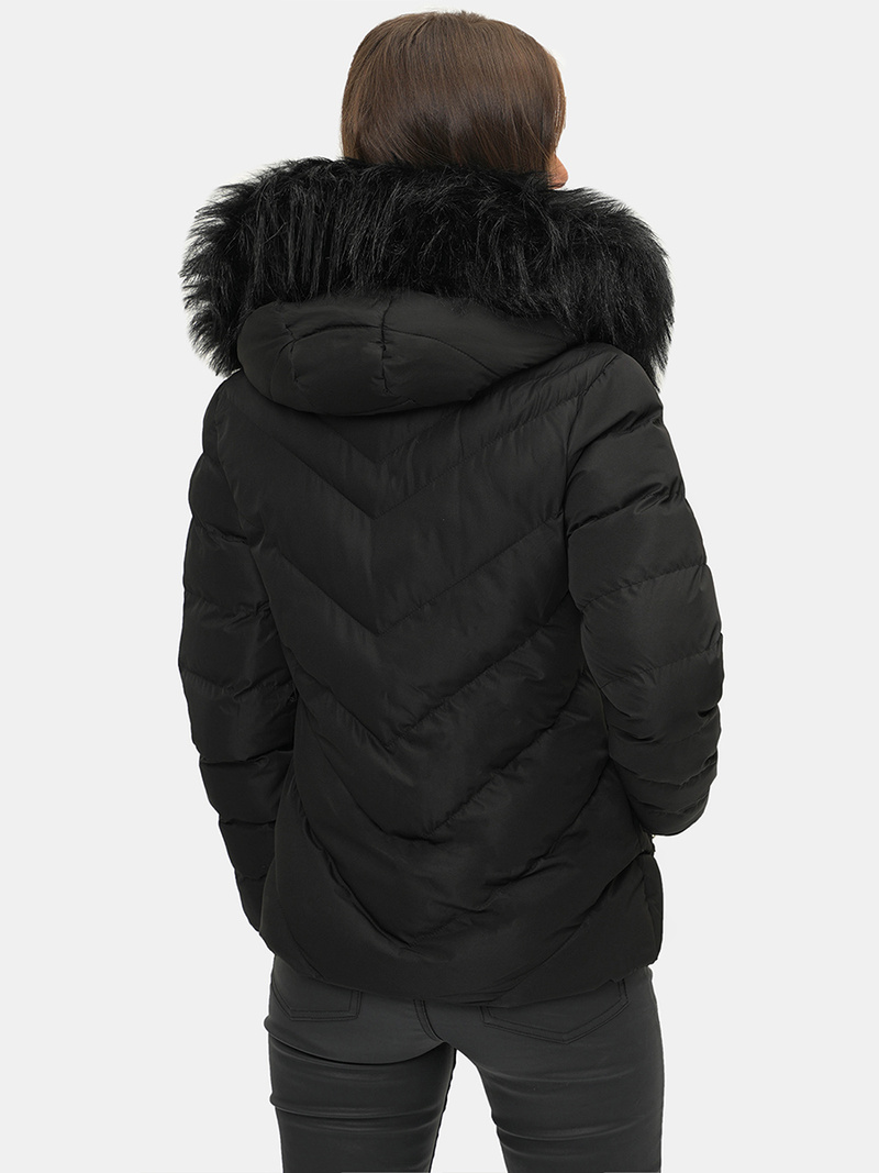 Női téli kabát Fekete OZONEE JS/M727/392