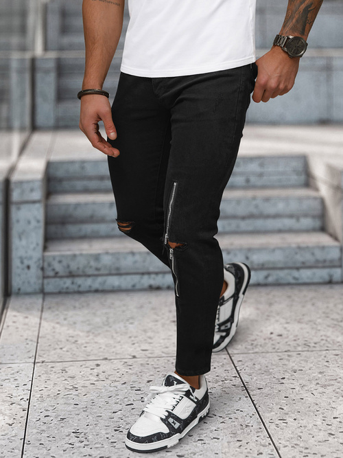 Férfi farmer nadrág fekete OZONEE NB/MP0087N