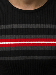 Férfi blúz Fekete OZONEE L/2296