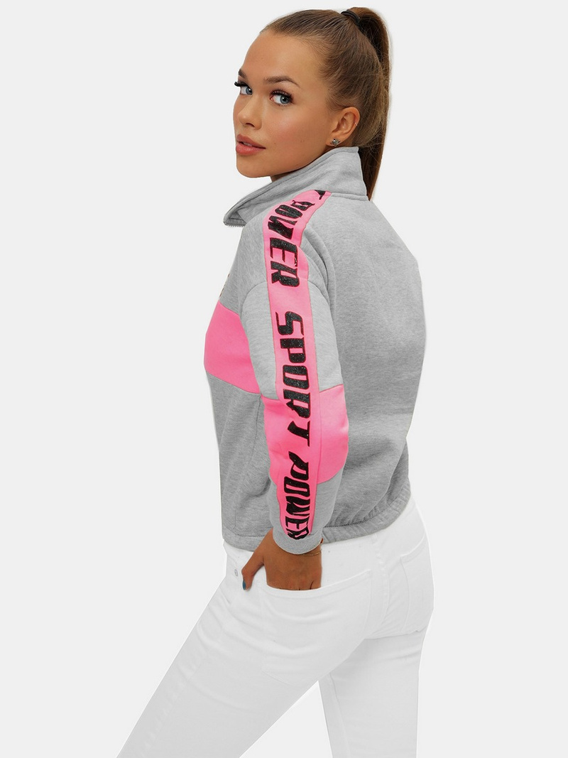 Női pulóver szürke OZONEE JS/B26020Z