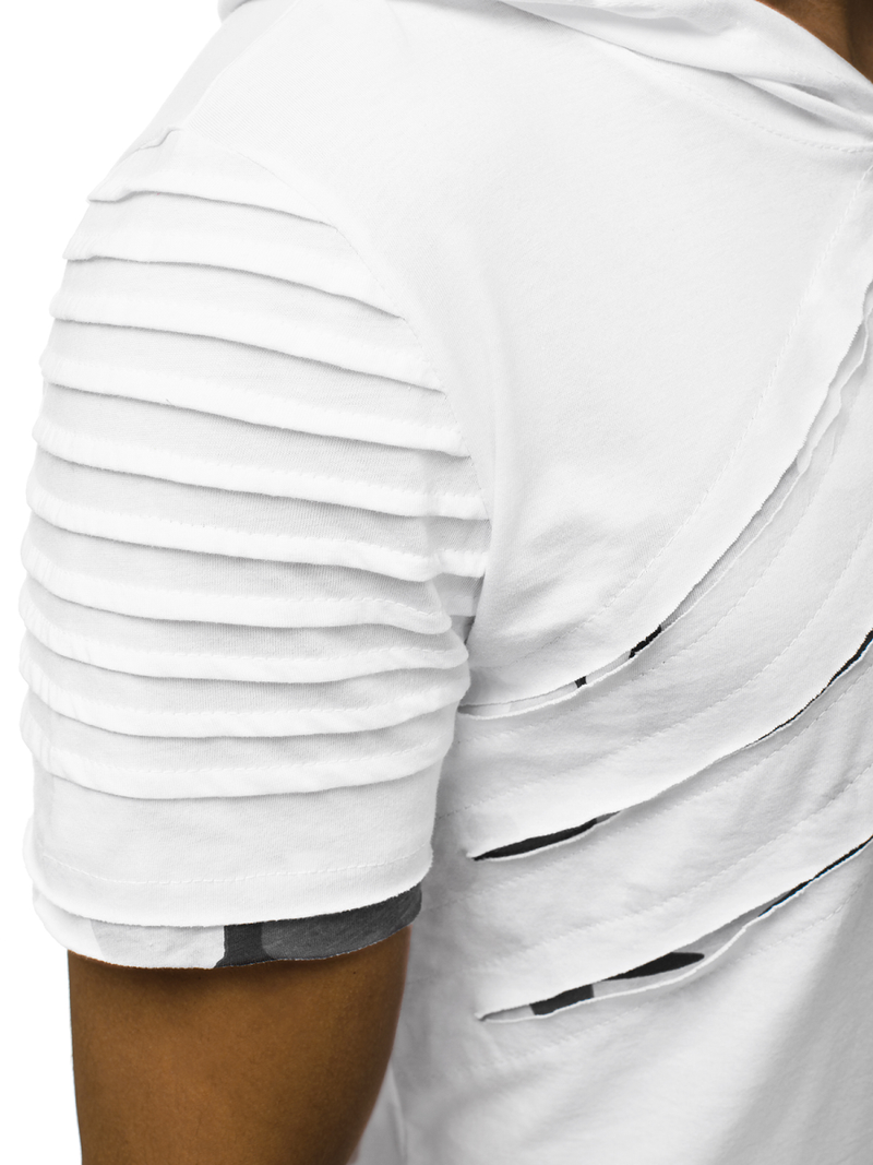 Férfi póló Fehér OZONEE O/1187XZ