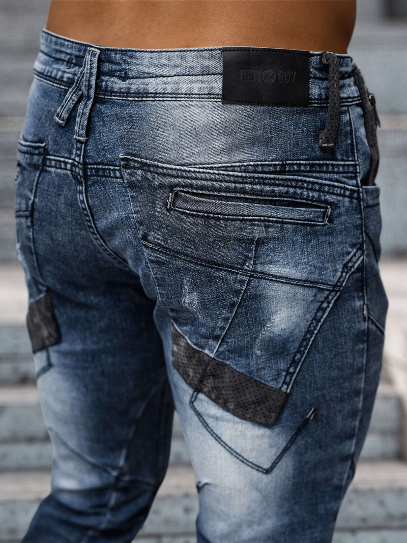 Férfi farmer nadrág kék OZONEE NB/MP0045B