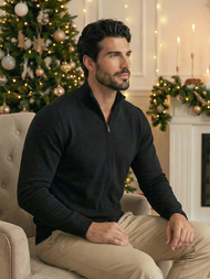 Férfi Pulóver Fekete OZONEE NB/MM6004/4Z