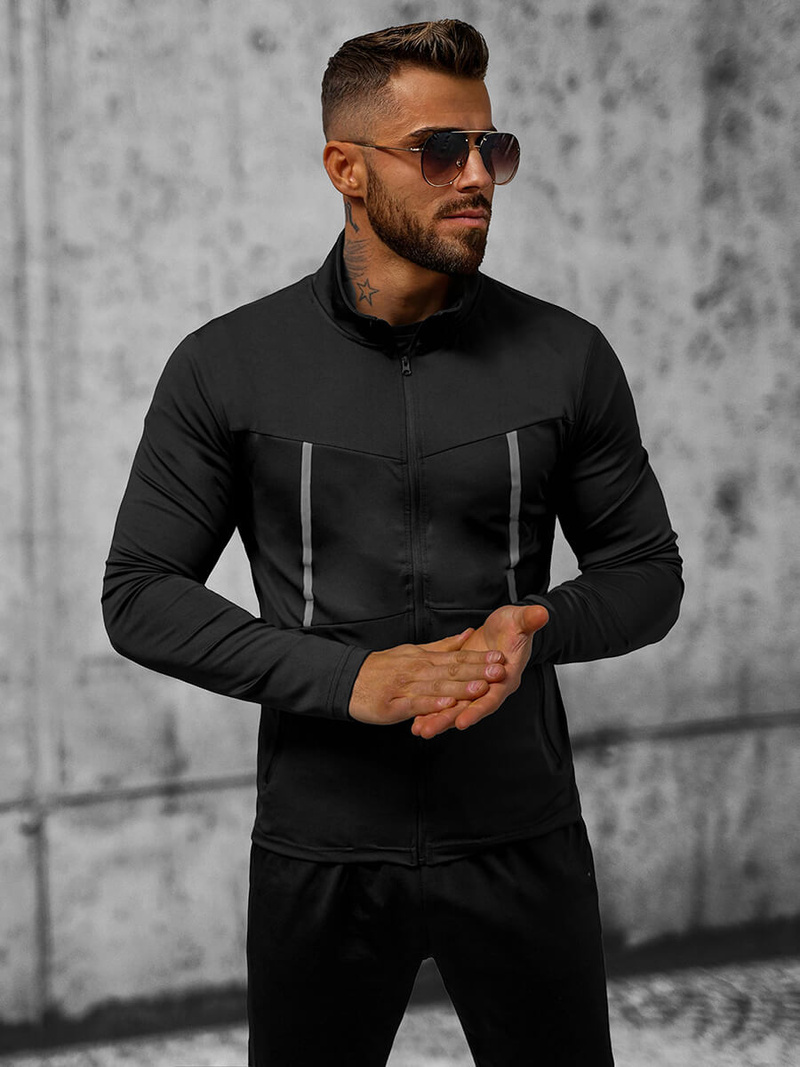 Férfi dzseki fekete OZONEE JS/M10308