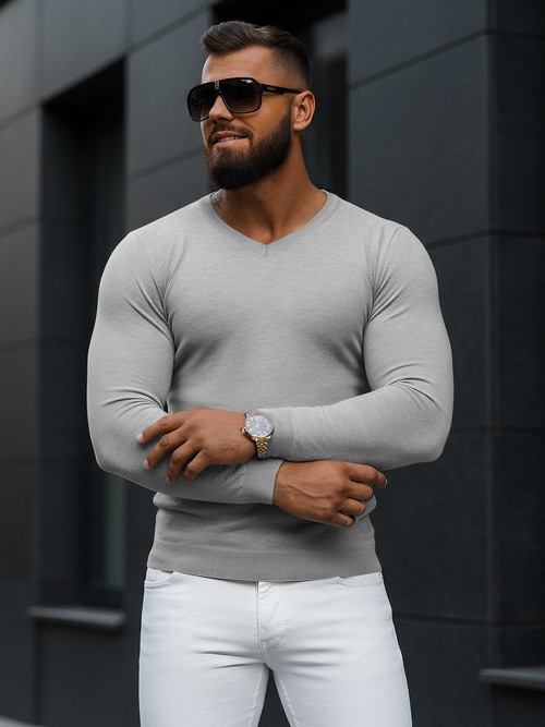 Férfi Pulóver Szürke OZONEE NB/MMB601/2Z