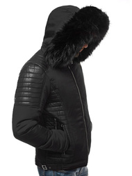 Férfi téli kabát fekete OZONEE O/88835 