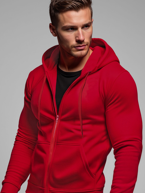 Férfi Melegítő felső sötétpiros OZONEE JS/2008