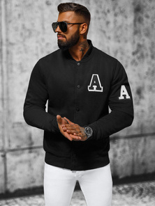 Férfi pulóver fekete OZONEE NB/MF2020