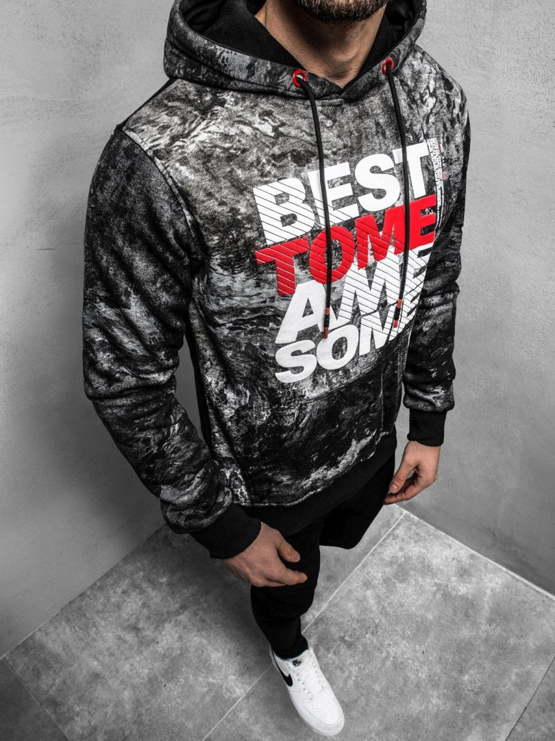 OZONEE JS/DD269Z Férfi blúz Szürke