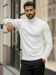 Férfi pulóver fehér OZONEE V/V24504