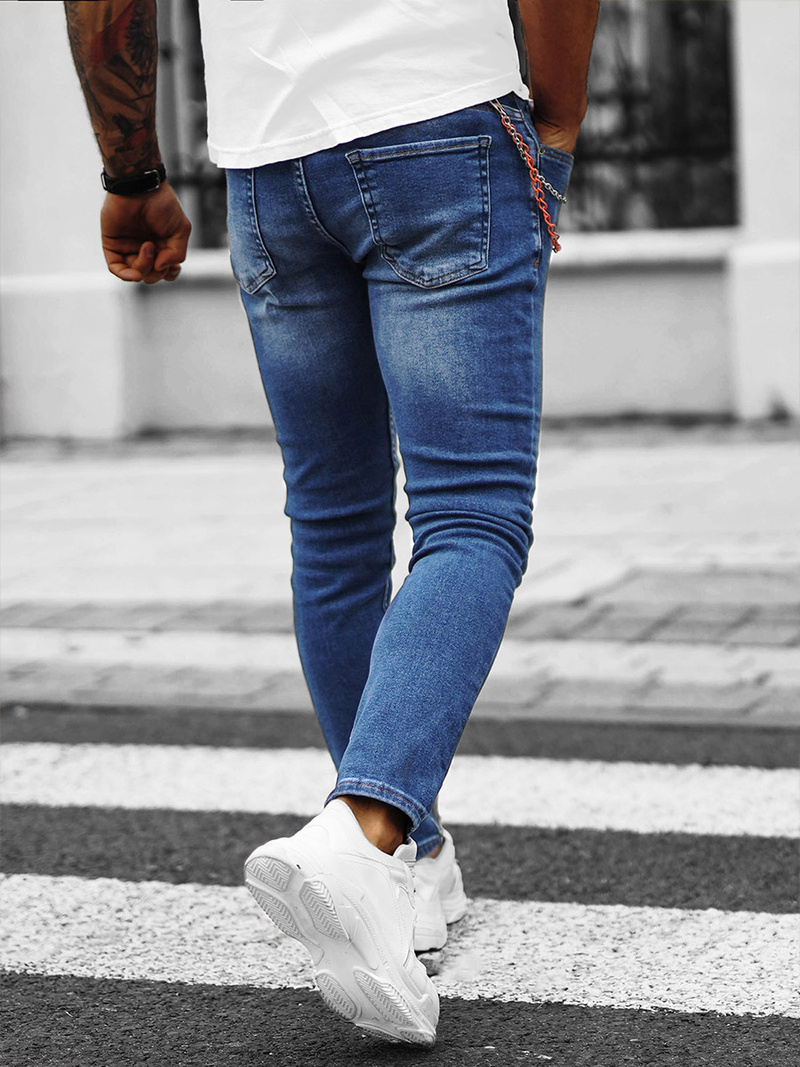 Férfi Farmer Nadrág Kék OZONEE O/JR49