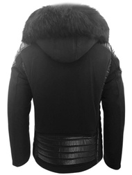 Férfi téli kabát fekete OZONEE O/99101Z 