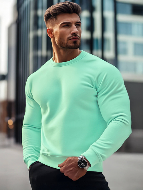 Férfi pulóver mentol OZONEE JS/2001-10Z