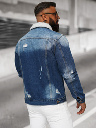 Férfi farmer dzseki SHERPA kék OZONEE NB/MJ502BZ