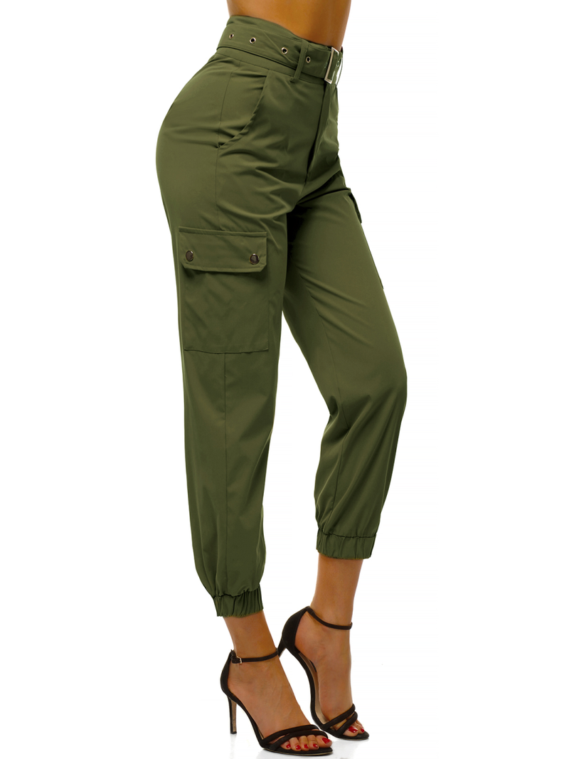 Női jogger nadrág Khaki OZONEE O/HM001