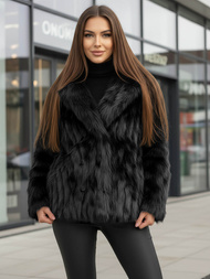 Női téli kabát fekete OZONEE JS/11Z8261Z