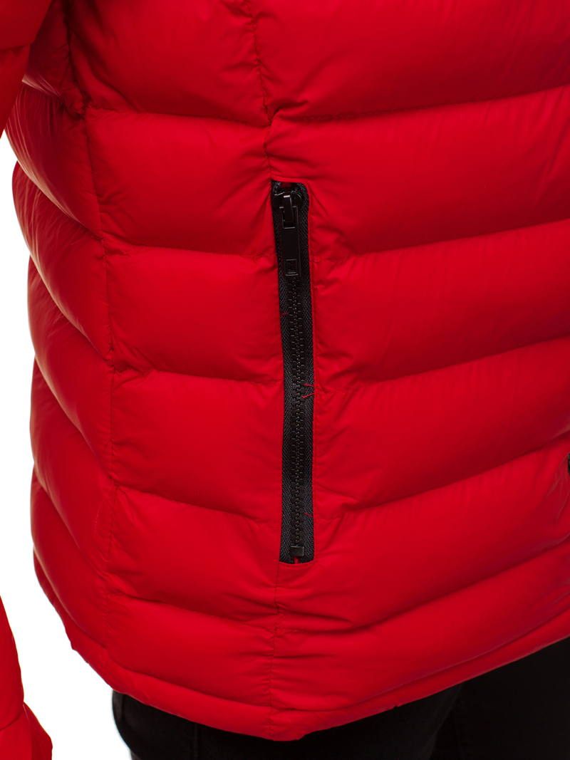 Férfi átmeneti kabát piros OZONEE JB/JP1111