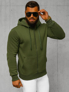 Férfi kapucnis pulóver khaki OZONEE JS/2008Z