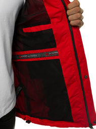 Férfi átmeneti kabát piros OZONEE MG/2515