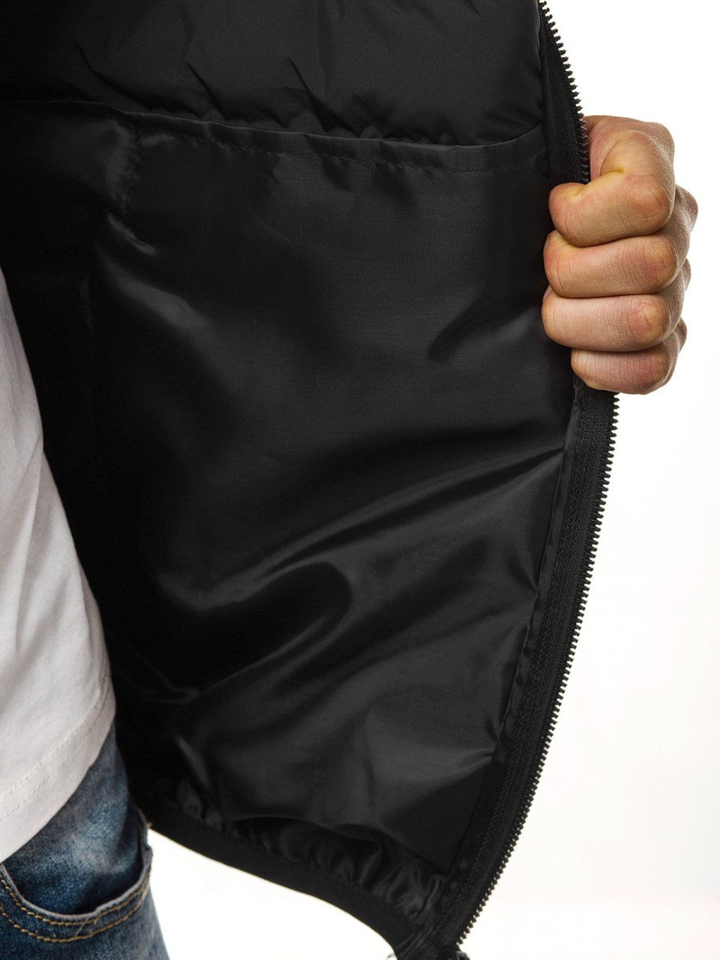 Férfi kabát fekete OZONEE JS/SM67Z