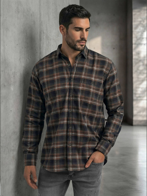 Férfi Ing Gránát OZONEE V/V177Z