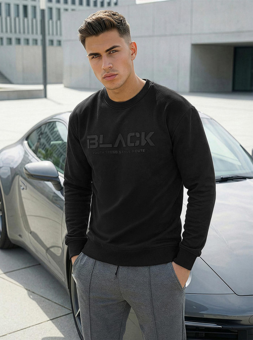 Férfi Melegítő Felső Fekete OZONEE JS/8B1992/3