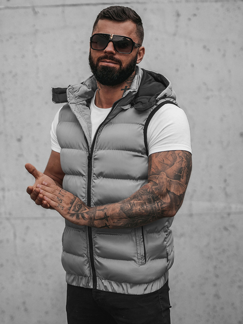 Férfi Mellény Szürke OZONEE N/7129Z