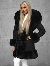 Női téli kabát fekete OZONEE JS/11Z8089