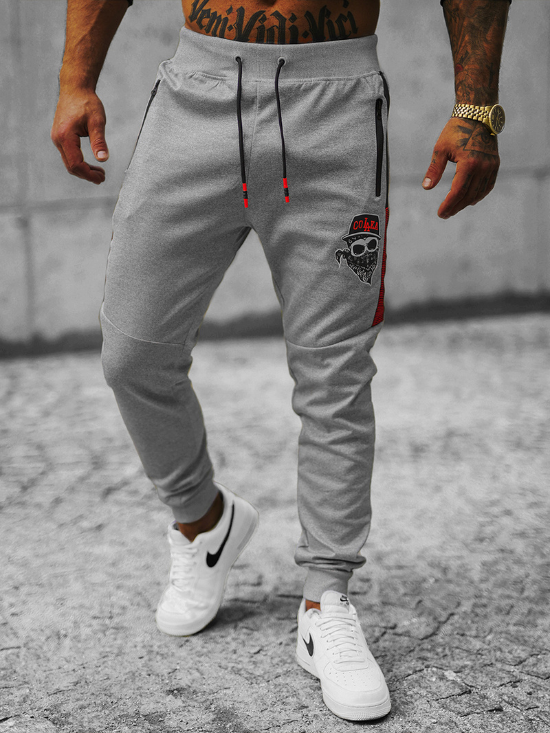 Férfi melegítő nadrág szürke OZONEE JS/K10250Z