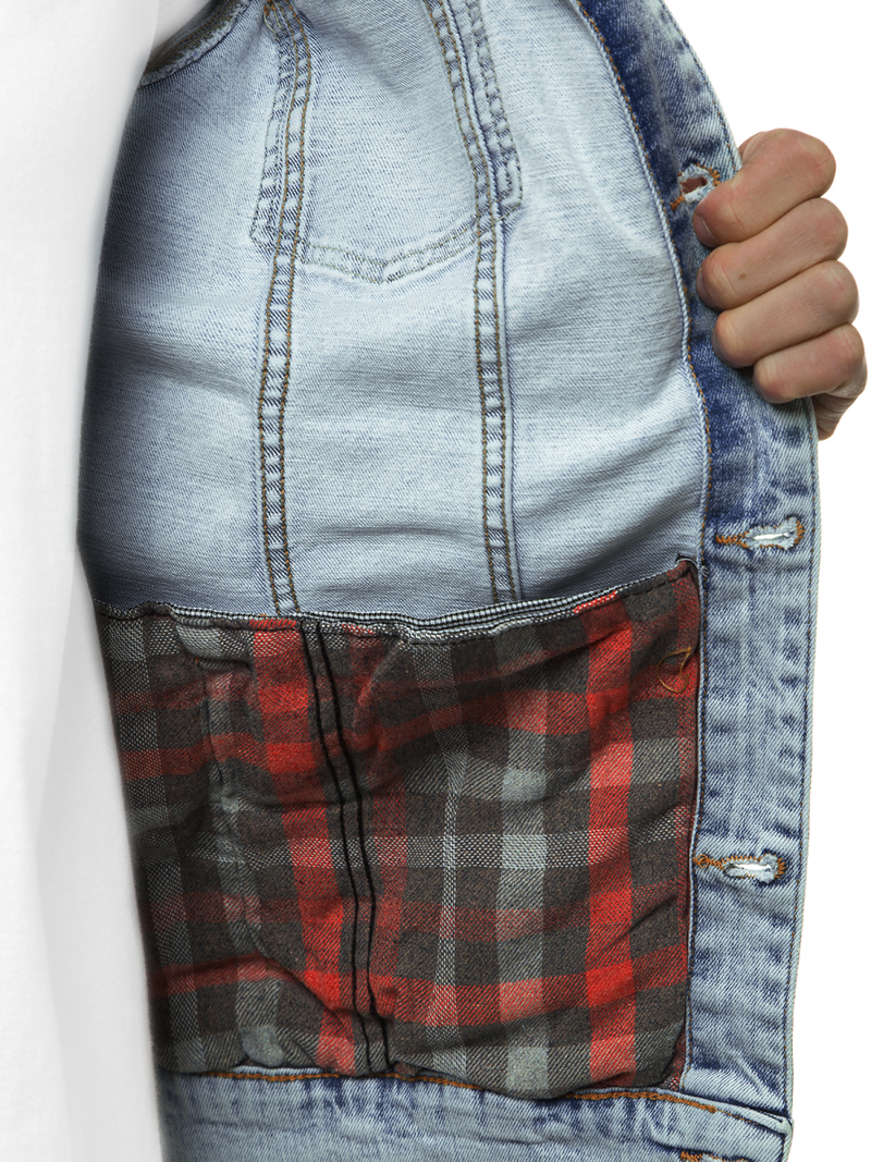 Férfi farmer dzseki világos-kék OZONEE BN/6080