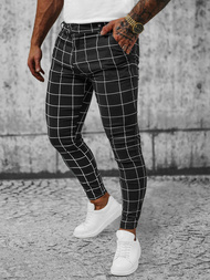 Férfi Chino Nadrág Fekete OZONEE O/P4009