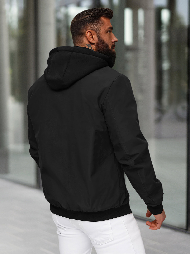 Férfi dzseki fekete OZONEE JS/62M9502/392