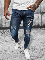 Férfi farmer nadrág sötét-kék OZONEE NB/MP0015BS