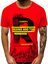 Férfi póló Piros OZONEE JS/KS1945