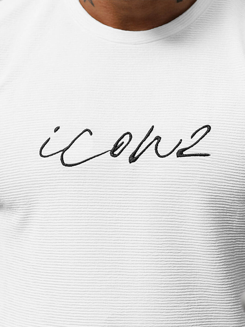 Férfi Póló Fehér OZONEE O/P1108