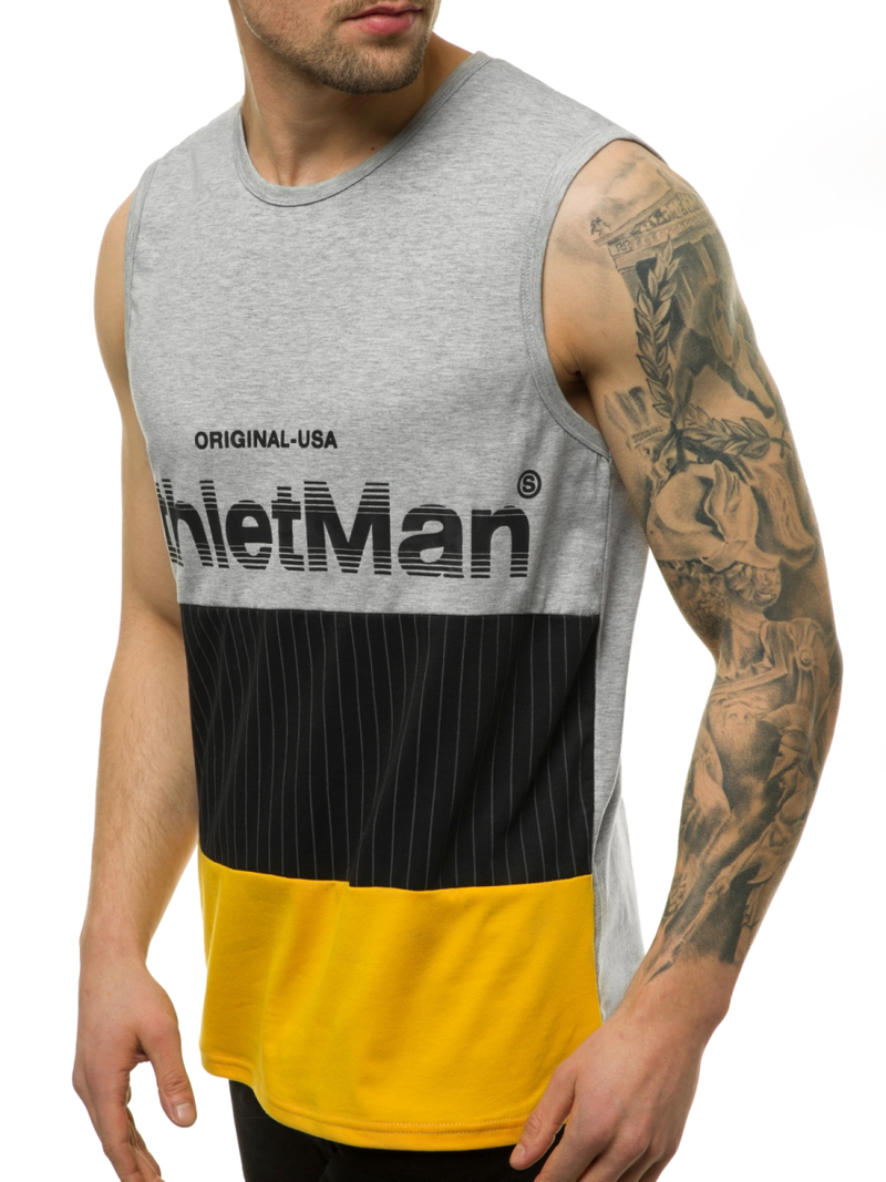 Férfi trikó Szürke OZONEE JS/SS11065