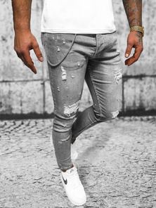 Férfi Farmer Nadrág Grafit OZONEE O/MB459