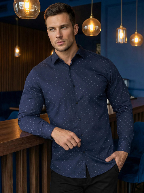 Férfi Ing Gránát OZONEE V/V181Z