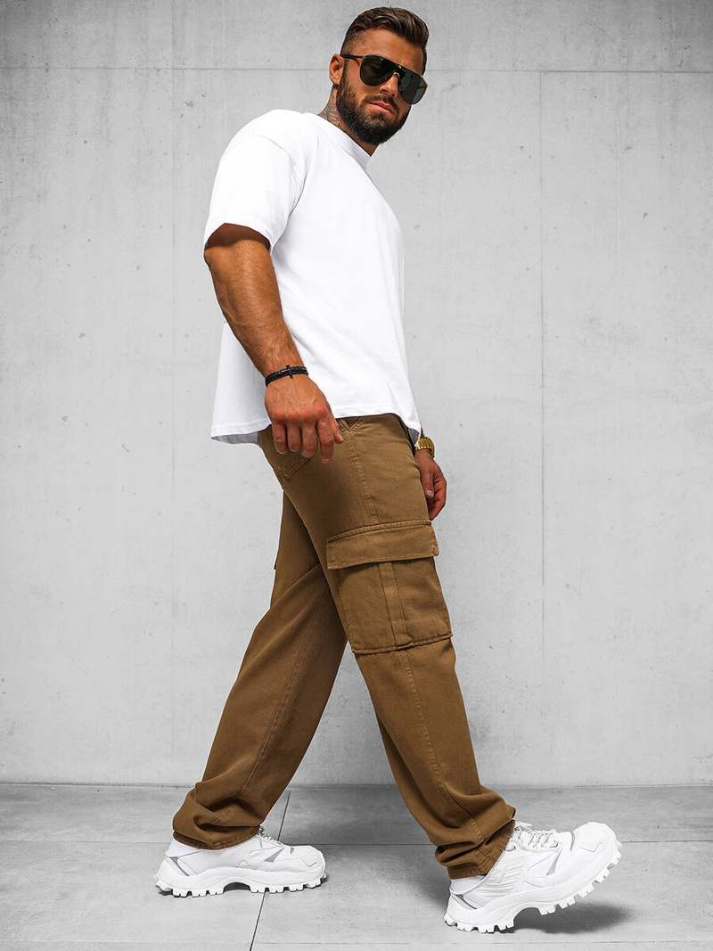 Férfi Nadrág Barna OZONEE DO/4001